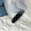 Estilo Nuevo Coreano Lunares Lazo Flequillo Delantero Pinza Lateral Accesorio para el Cabello Dulce y Lindo con un Toque de Alta Gama, Pinza de Pato para Cabello Suelto