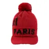 Gorro de Lana Nuevo de Invierno 2026 para Mujer Lindo con Pompón Gorro de Punto para Jalar Gorro Cálido con Felpa para Protección contra el Frío Protección para Orejas