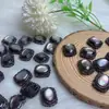 Acessórios de caixa de palácio de concha preta natural caixa mágica meio cor prata pulseira DIY colar joias atacado