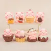 Cerditos de Chocolate Adornos DIY Figuras Juguetes de Moda Decoraciones de Micro Paisaje Bolsas Sorpresa Partículas Lindas de Dibujos Animados Accesorios de Resina al por Mayor