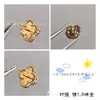 Pendientes Van Cleef Trébol de Cuatro Hojas V Oro Oro Rosa de 18K Ágata Roja Ónice Negro Pendientes de Moda Lujo Ligero Artesanía Fina