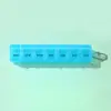 Caja Portátil de Siete Compartimentos para Pastillas Semanales Portátil Portátil Mini Resistente a la Humedad Caja Pequeña de Pastillas Caja de Almacenamiento para Subempaque Logo Imprimible