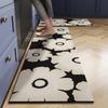 Tapete de Cocina Antideslizante a Prueba de Aceite Libre de Limpieza Absorbente Tapete para Pies Alfombra Resistente a la Suciedad Tapete de Puerta de Barro Diatomeáceo pvc