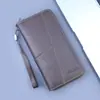 Nuevo Bolso de Mano para Hombre Multifuncional Cremallera Billetera Larga Bolso de Mano para Hombre Correa de Transporte Bolso para Teléfono Móvil de Hombre Gran Capacidad