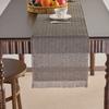 Yiji Qiyun Estilo Escandinavo Banderín de Mesa Tejido de Papel Borla Color Sólido Bandera de Té Decoración a Prueba de Polvo Cubierta para Mueble de TV Mesa de Café