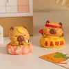 Adorno Pequeño de Resina de Capibara para Alivio del Estrés, Figura Inspiradora para el Trabajo Diario, Decoración de Escritorio de Oficina, Regalo para Hombres y Mujeres
