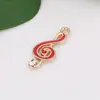 Acessórios de joias coreanas DIY KC Gota de óleo dourada broca nota liga pequeno pingente pulseira pingente acessórios