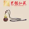 Collar Colgante de Calabaza Hueca de Sándalo Morado, Adorno Colgante para Coche Yiming Xianyuan, Decoración de Llavero, Encanto de Bolsa de Calabaza para DIY