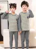 Ropa Interior Térmica de Algodón para Otoño de Jx para Niños Ropa Interior Térmica para Niñas Conjunto de Pijama para Niños Capa Base para Niños Suéter de Algodón Invierno