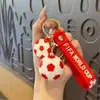 Llavero Creativo Copa Mundial de Fútbol Colgante Pequeño Ventilador Colgante Periférico Recuerdo Fútbol Artificial Colgante para Mochila Escolar