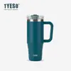 Tyeso Grande Capacidade 40oz Alça Copo de Carro Aço Inoxidável Copo Térmico Amazon Transfronteiriço Copo de Gelo para Carro