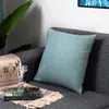 Funda de almohada para sofá al por mayor cojín cuadrado grande con funda de cojín interior funda de almohada para sala de estar respaldo grande color sólido