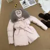2026 Invierno Nuevo Estilo Coreano Cuello Grande de Piel Chaqueta de Algodón Abrigo para Mujer Cintura ceñida Adelgazante Longitud Media Engrosado Cálido Top para Mujer