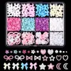 Caja de juego de joyas para uñas de mariposa con cinta caliente transfronteriza, luna perla amor resina accesorios para uñas DIY al por mayor