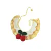 Baberos para Mascotas del Festival de Primavera, Collares de Año Nuevo para Perros y Gatos, Bufandas Lindas para el Cuello, Bufandas Tejidas a Mano de Flor de Cerezo