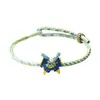 Pulsera de Cuerda Colorida Tejida a Mano con Forma de Mariposa para el Festival del Bote del Dragón, Regalo de Vacaciones para Pareja, Pulsera para Adultos, Accesorio de Mano para el Festival de Mayo