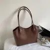 Transfronteiriço 2025 Grande Capacidade Retrô Europeu e Americano Estilo Coreano Novo Casual Simples Moda Sacola Tote de Ombro para Deslocamento