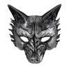 20,24 milhões de Halloween Nova Máscara Vintage Baile de Formatura Carnaval Festa Ouro e Prata RP Máscara de Lobo Máscara Animal