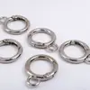 En Stock Broche de Resorte Redondo de Metal, Llavero de Anilla de Resorte de Aleación de Zinc, Anilla para Llavero de Correa de Bolso, Anilla Abierta