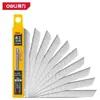 Cuchillo de Utilidad Deli 2012 Hoja Tamaño Pequeño 9mm Corte de Papel Tapiz Grosor Extra Hoja de Unión Grado Industrial Hoja Negra