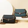 Bolso pequeño cuadrado retro con solapa transfronterizo, bolso de hombro de moda con múltiples compartimentos, bolso cruzado de alta gama para el día a día, bolso de mujer personalizado