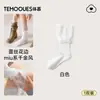 Calcetines blancos para mujer estilo Lolita hasta la pantorrilla con ribete de encaje, estilo ballet, adecuados para botas Lolita y JK, para combinar con Mary Janes