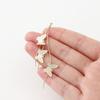 Colgante de borla de mariposa chapado en cobre 14K con retención de color oro real accesorios para aretes DIY material chapado en oro colgante productos semiacabados