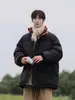 Chaqueta de Algodón de Invierno Repelente al Agua Estilo Nuevo Cálida Cuello Alto Ropa de Algodón Unisex Engrosada Nicho Chaqueta de Panal al por Mayor