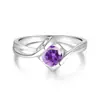 Anillo retorcido S925 de moissanita de colores, modelo nuevo transfronterizo, estilo versátil de moda nicho de lujo ligero, venta al por mayor personalizada de fábrica