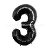 Globos Digitales de Foil Nuevos Transfronterizos de 16 pulgadas Gradiente Oro Plata Rosa Crema Negro Metal Fiesta de Cumpleaños Venta al por Mayor