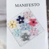 Resina de Tela Imitación Mate Esmerilado Flor de Cinco Pétalos Cuerda para el Cabello para Niños Funda para Teléfono Móvil Material de Belleza Accesorios de Joyería DIY