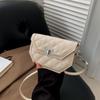 Bolso de mujer Bolso de estilo nuevo 2024 diseño de nicho estilo occidental moderno que combina con todo bolso de hombro bandolera textura rombo bolso cuadrado pequeño