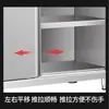 Gabinete de Cocina de Acero Inoxidable 304 para Uso Doméstico, Gabinete de Almacenamiento para Vajilla con Cajones, Gabinete de Almacenamiento con Puerta Deslizante para Vajilla
