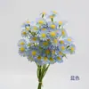 Tela de Seda Fresca y Sencilla Nuevas Flores Artificiales de Manzanilla Atadas a Mano, Flores Falsas, Ramo para Accesorios de Sesión de Fotos, Flores Decorativas