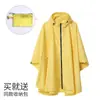 Poncho de Lluvia Unisex de Moda para Ciclismo y Senderismo al Aire Libre, Impermeable Universal Ligero con Cremallera Impermeable