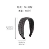 Diadema de Esponja a Cuadros Estilo Coreano para Otoño e Invierno 2025 Nuevo Accesorio Versátil para el Cabello de Uso Diario para Mujeres con Corona Alta