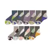Meias Femininas Casuais de Tricô Finas para Primavera/Verão, Meias até o Meio da Panturrilha com Listras Color Block, Meias Estilo Coreano para Mulheres, Meias Zhuji, Meias de Algodão