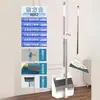 Set Completo de Escoba y Recogedor Combinación Escoba Doméstica Limpiacristales Adhesivo para Pelo Recogedor Artefacto para Barrer el Piso Recogedor de Basura Escoba
