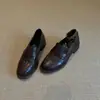 Nuevos mocasines de otoño 2026 para mujer, tacón grueso, estilo británico retro, zapatos slip-on de suela blanda, zapatos planos profesionales de tacón medio