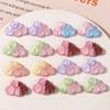 Polvo de glitter de arenas movedizas de ensueño color nube parche de resina en bloque accesorios pendientes DIY tocado hebilla de zapato flor de zapato material al por mayor