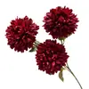 Peonías artificiales de Luoyang, flores de hibisco de pétalos dobles, nuevas decoraciones de muebles de estilo chino, materiales florales para bodas de estilo tradicional chino