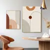 Pintura decorativa para sala de estar con líneas abstractas Arte nórdico Pintura de pared de fondo para sofá Geométrico simple Pintura decorativa para restaurante Núcleo