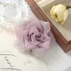 Série de cores macaron tecido macio acessórios semi-acabados seda brilhante chiffon rosa DIY feito à mão acessórios para roupas
