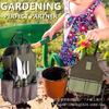 Bolsa de almacenamiento de herramientas multifunción y kit de jardinería con delantal y delantal impermeables