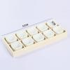 Maceta para Suculentas Maceta Simple de Porcelana Blanca Juego de Macetas de Cerámica Rectangular con Bandeja Maceta Creativa para Suculentas Grande