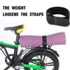 Tira elástica com faixa antiderrapante Fivela de engate para bicicleta Armazenamento com velcro com fio e cabo de elástico