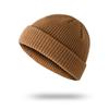 Sombrero para Hombre Otoño e Invierno Sombrero Corto Tipo Melón Sombrero de Lana Tejido Estilo Coreano Sombrero Hip-Hop Urbano Sombrero Yuppie Baotou Sombrero para el Frío