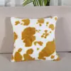 Funda de Almohada de Felpa Color Vaca Oficina Dormitorio Cómoda Cuadrada Funda de Almohada Funda de Cojín para Sofá
