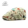 Chapéu Jacquard Retrô Estilo Étnico para Mulheres, Boina Borboleta, Chapéu Retrô Fashion Forward, Chapéu de Pintor Versátil Casual