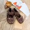 Sapatos Baixos Femininos Redondos Marrons Estilo Retrô 2026 Novo Estilo Coreano Temperamento Francês Sapatilhas Mary Janes